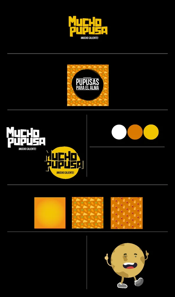 Sistema de identidad de Mucho Pupusa