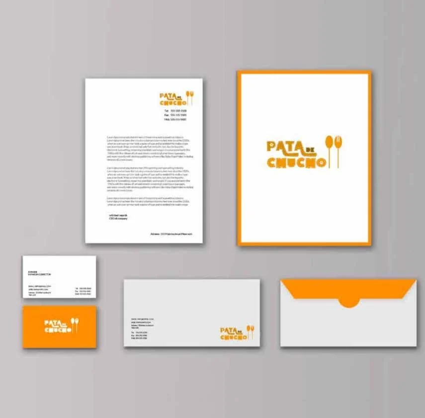 Papelería de marca de Pata de Chucho