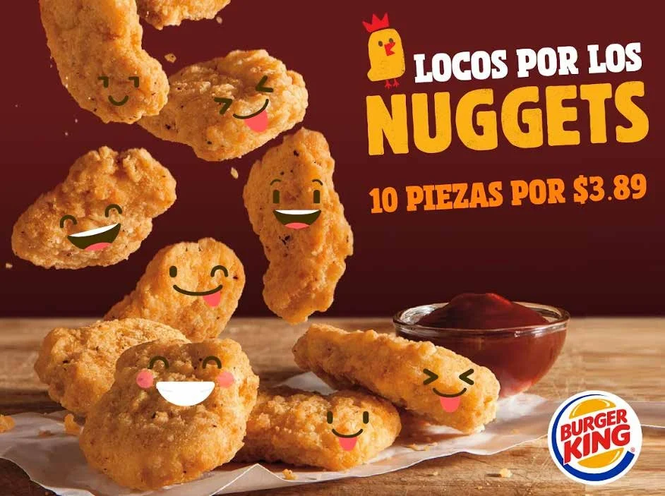 Pieza de campaña de nuggets para Burger King